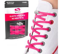 SULPO Lacets chaussures avec fermeture rapide en métal - Lacet elastique adulte et enfant - Lacets elastique ronds sans noeuds pour les baskets, converse, sneakers - No Tie Lacets silicone