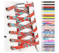 SULPO Lacets chaussures avec fermeture rapide en métal - Lacet elastique adulte et enfant - Lacets elastique plats sans noeuds pour les baskets, converse, sneakers - No Tie Lacets silicone