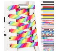 SULPO Lacets chaussures avec fermeture rapide en métal - Lacet elastique adulte et enfant - Lacets elastique plats sans noeuds pour les baskets, converse, sneakers - No Tie Lacets silicone