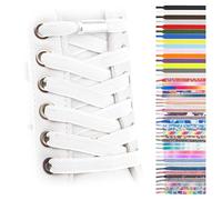 SULPO Lacets élastique plats - attache rapide - Lacets colorés à fermeture rapide - Lacets élastiques pour chaussures - Caoutchouc - Lacets - Lacets enfants & adultes pour baskets