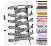 SULPO Lacets élastique plats - attache rapide - Lacets colorés à fermeture rapide - Lacets élastiques pour chaussures - Caoutchouc - Lacets - Lacets enfants & adultes pour baskets