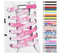 SULPO Lacets élastique plats - attache rapide - Lacets colorés à fermeture rapide - Lacets élastiques pour chaussures - Caoutchouc - Lacets - Lacets enfants & adultes pour baskets