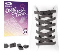 SULPO Lacets élastiques « one click » sans noeuds - à boucle - pour baskets - enfants et adultes