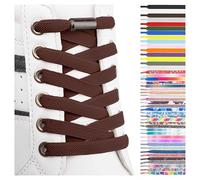 SULPO Lacets Élastiques Plats à Attache Rapide - Colorés pour Chaussures - Caoutchouc - Enfants & Adultes pour Baskets