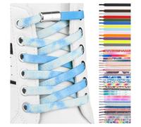 SULPO Lacets Élastiques Plats à Attache Rapide - Colorés pour Chaussures - Caoutchouc - Enfants & Adultes pour Baskets