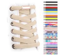 SULPO Lacets Élastiques Plats à Attache Rapide - Colorés pour Chaussures - Caoutchouc - Enfants & Adultes pour Baskets