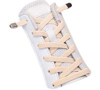 SULPO Lacets élastiques sans lacets - Élastiques, avec fermeture en métal. - Beige - beige, Taille unique