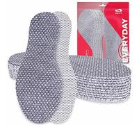 SULPO Lot de 12 paires de semelles fines parfumées au citron pour neutraliser les odeurs et les bactéries - Pour homme et femme - Taille : 36 à 51