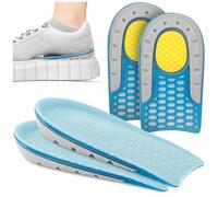 SULPO Lot de 2 paires de coussinets de talon pour chaussures - Semelles pour homme et femme pour correction de posture, différence de longueur de jambe - 1 cm