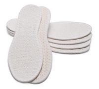 SULPO Lot de 3 paires de semelles anti transpiration - pour Chaussures d'Enfants - anti odeur - semelles pieds nus - 100% coton avec amortissement en latex, semelles intérieures contre les odeurs