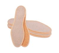 SULPO Lot de 3 paires de semelles de chaussures en tissu éponge 100% coton, fond en liège, semelles anti-odeur - semelles de chaussures pour toute l'année