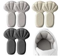 SULPO Lot de 3 paires de talonnettes - Mousse à mémoire de forme souple - Protection du talon pour chaussures - Coussinets de talon autocollants - Mélange antidérapant et réutilisable