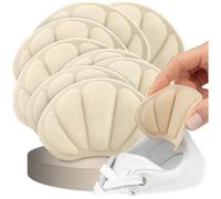 SULPO Lot de 4 paires de coussinets de talon - Coussin de talon en éponge, protection du talon, coussinets contre les frottements et les bulles - Pour réparation des chaussures trop grandes