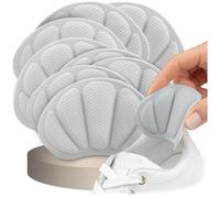 SULPO Lot de 4 paires de coussinets de talon - Coussin de talon en éponge, protection du talon, coussinets contre les frottements et les bulles - Pour réparation des chaussures trop grandes