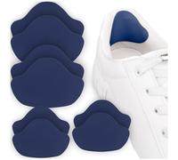 SULPO Patch de réparation et protection du talon pour chaussures - 4 paires de patchs autocollants pour réparation du talon et de l'embout arrière - Bleu marine