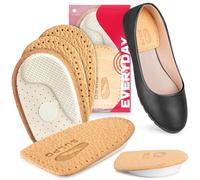 SULPO PECARI Lot de 2 paires de cales de talon autocollantes pour chaussures en cuir et mousse de latex, pour soutenir les pieds pliés, la surpronation et la supination, taille 35-40