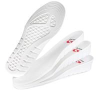 SULPO - Semelles compensées de 1,5 cm/2,5 cm/3,5 cm, semelles pour chaussures pour hommes et femmes, couleur blanche, semelles qui agrandissent, augmentent la hauteur de la semelle d’un supplément de