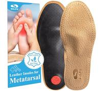 SULPO Semelles orthopédiques en cuir contre la transpiration, les douleurs à l'avant-pied et le pied écarté - Semelles avec charbon actif pour pieds plats transversaux et longitudinaux - Taille 45