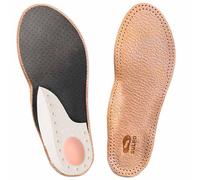 SULPO Semelles orthopédiques en cuir pour pieds inclinés, douleurs à l'avant-pied et pieds écartés - Semelles au charbon actif contre la transpiration - Taille 45