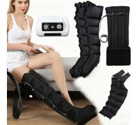 SULQING Bottes De Pressothérapie ︱ Drainage Lymphatique Jambes ︱6 Chambre à Air Appareil Pressotherapie Jambes Et Ventre Et Bras Pieds︱Machine Botte Pressotherapie ︱Massage Mollet︱Anti Jambes Lourdes