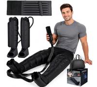 SULQING Bottes Pressothérapie Jambes et Ventre Avec 12 Modes,XL | Appareil Circulation Sanguine Jambes,10-60mins,60-270 Mmhg,TPU Durable,Botte De Pressothérapie Pour Jambes