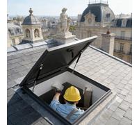 SULQING Couvercle De Puits De Lumière De Grenier avec Poignée Verrouillable︱Toit avec Tige De Support/Poignée︱Lucarne De Toit Pla Personnalisable︱for l'Industrie Domestique Commerciale