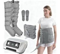 SULQING Lymphatic Drainage︱ Appareil Pressothérapie︱6 Chambres Appareil De Massage à Compression d'air︱ pour La Circulation des Jambes︱ De La Taille︱ Enveloppant Les Chevilles des Pieds