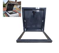 SULQING Trappe De Sortie avec Poignée Verrouillable︱Couvercle De Puits De Lumière De Grenier avec Tige De Support Hydraulique︱Lucarne De Toit Pla avec Support/Poignée︱for l'Industrie Domestique