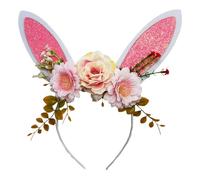 Sulxyi Bandeau Oreilles De Lapin De Pâques, Ajustable Doux à Paillettes Décorations Costume Cartoon, Bandeau Fête Adulte Enfant Cadeau Party, Perfecta para Viajes y Vacaciones