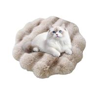 Sulxyi Coussin pour Chien Et Chat | Rond Lavable en Machine Anti-Dérapant - Coussin pour Chiots Et Chatsons Caisse Matelas Chaud - pour Camping Voyage Abri Jardin Balcon Camping-Car Chenil Canapé Sol