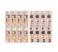 Sulxyi Ensemble de Blocs de Jeu Mahjong, polyvalence multijoueur, 1 à 2 Joueurs, Jeu d'évasion Mahjong Seasidẹ, tuiles de Puzzle interactives, développement des compétences et Plaisir, idéal pour Les