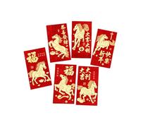 Sulxyi Enveloppes rouges chinoises | Grande taille traditionnelle - Nouvel An lunaire 2026 - Pour mariage, fiançailles, anniversaire, festival, printemps, mariage, femmes, garçons, filles, adolescents