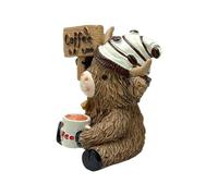 Sulxyi Figurine de Vache, Design élégant, 1 pièce, Statue en résine de Vache des Hautes Terres, Figurines d'animaux, compactes et légères, pour Le Salon, Le Lieu de Travail, Les Vacances