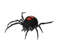 Sulxyi Jouet d'araignée Noir réaliste, décoration Animale d'halloween, araignée géante en Peluche, 12x10cm Design réaliste décoration Polyvalente Parfaite pour la Cour à Domicile d'halloween, Prank