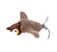 Sulxyi Jouets interactifs pour Chat, Oiseau battant Qui, Jouets d'exercice à l' à Chat, Jouets en Peluche pour Chaton, Moineau Ailes battantes, Action réaliste pour Exercice de Chaton