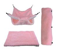 Sulxyi Maison pour Hamster,Tapis Nid Tunnel Cabane,Lit pour Petits Animaux - pour Sugar Glider, Furet, Cage, Dodo, Repos, Cachette et Jeu d'hiver