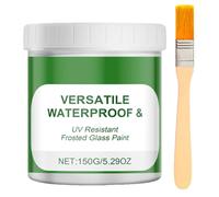 Sulxyi Peinture pour verre dépoli, finition givrée translucide, peinture d'intimité pour fenêtre, formule à base d'eau 150 g, outils d'application complets inclus, facile à utiliser pour portes et