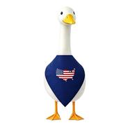 Sulxyi Tenues pour oie décorative | Tenue Sculpture Animale Imprimé Drapeau Américain 58 Cm - Ensemble Tenues extérieur pour oies avec Serre-tête - pour Piscine Plage Cour Jardin Patio intérieur