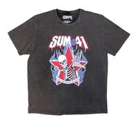 Sum 41 All Killer No Filler Skeleton Stone Wash T Shirt Size M