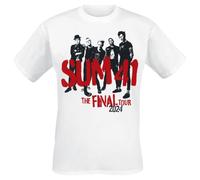 Sum 41 Spray Paint - Tour Shirt 2024 Homme T-Shirt Manches Courtes Blanc XL