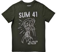 Sum 41 - T-shirt "Reaper" pour homme/femme unie RO5926 (XL) (Vert)