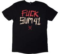 Sum 41 - "Tour '24 Fuck Sum 41" T-shirt homme/femme unie RO13031 (M) (Noir)