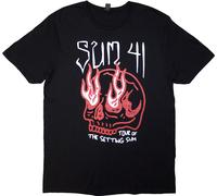 Sum 41 - "Tour '24" T-shirt imprimé au dos pour homme/femme unie RO13058 (XL) (Noir)