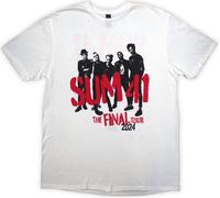 Sum 41 - "Tour '24" T-shirt imprimé au dos pour homme/femme unie RO13080 (XL) (Blanc)