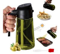 Suma Smart | Pulvérisateur Huile Cuisine 470ml | 2-en-1 Spray Huile Cuisine et Vaporisateur Huile Olive | Bouteille Huile Olive avec Bec Verseur | Pressoir Huile d'Olive | Blocage Lumière du Soleil