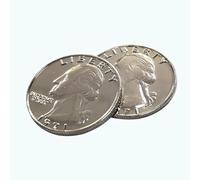 SUMAG 1 pièce double face quart de dollar (têtes) tours de magie double face pièce de monnaie accessoires de magie gros plan illusions de rue gadgets pour magiciens