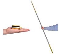 SUMAG Bâton de poche magique en métal avec lien tutoriel vidéo Baguettes magiques pour magiciens professionnels, scène, gros plan, tours de magie, personnel de poche, accessoires illusion