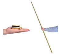 SUMAG Bâton de poche magique en métal avec lien tutoriel vidéo Baguettes magiques pour magiciens professionnels, scène, gros plan, tours de magie, personnel de poche, accessoires illusion