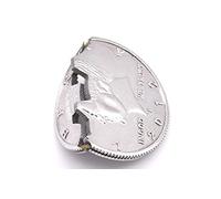 SUMAG Magic Tricks 1 pièce pièce de monnaie (pièce de monnaie de demi-dollar américaine) pliable pour restaurer les pièces de monnaie magia en gros plan Illusion de rue