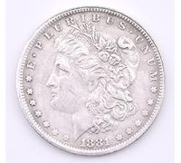 SUMAG Magie 5 pièces en Acier Morgan Dollar (Dia 1.5 Pouces) Tours de Magie scène Gros Plan Spectacle de Magie Truc Accessoires Gimmick Illusions apparaissent pièce disparaître